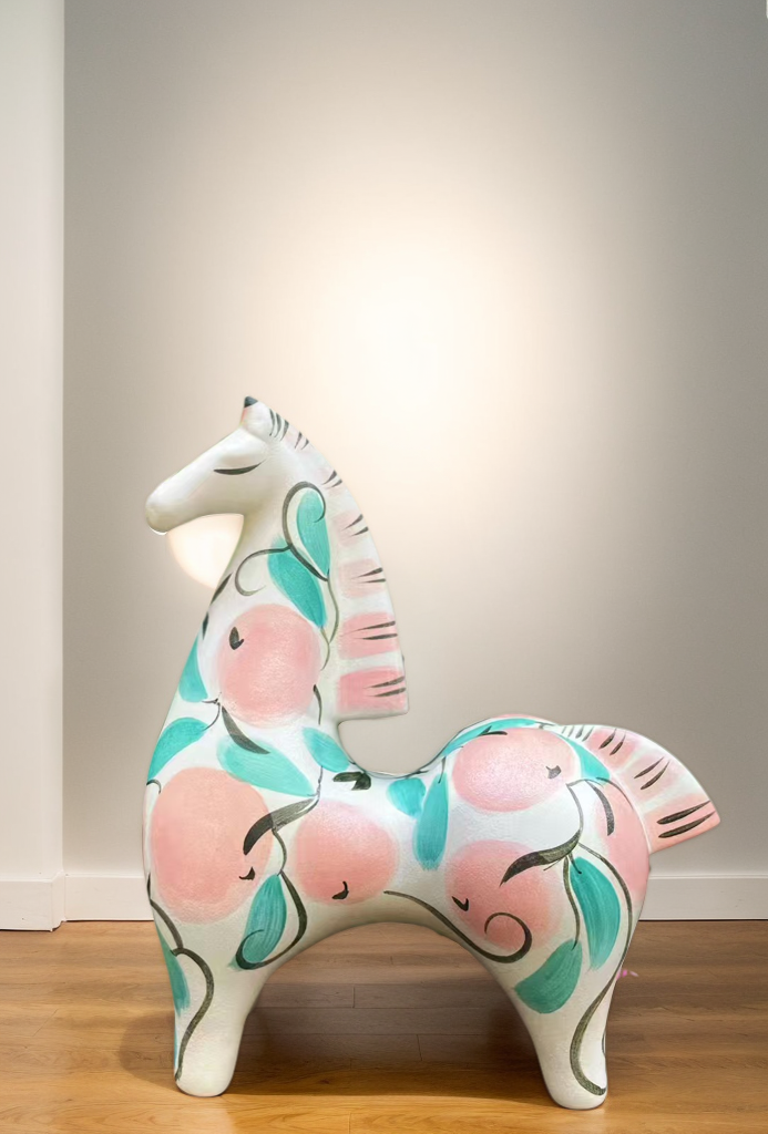 Dayuan Horse-blue pink