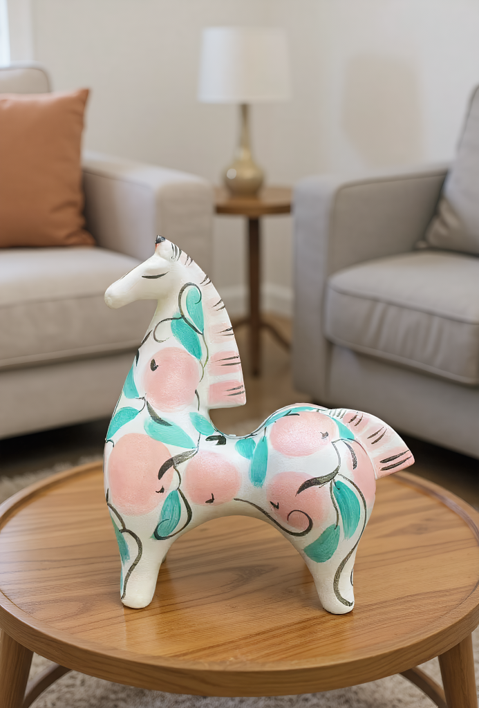 Dayuan Horse-blue pink