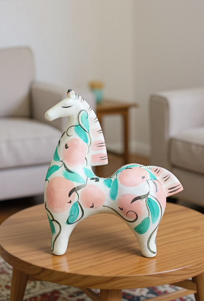 Dayuan Horse-blue pink