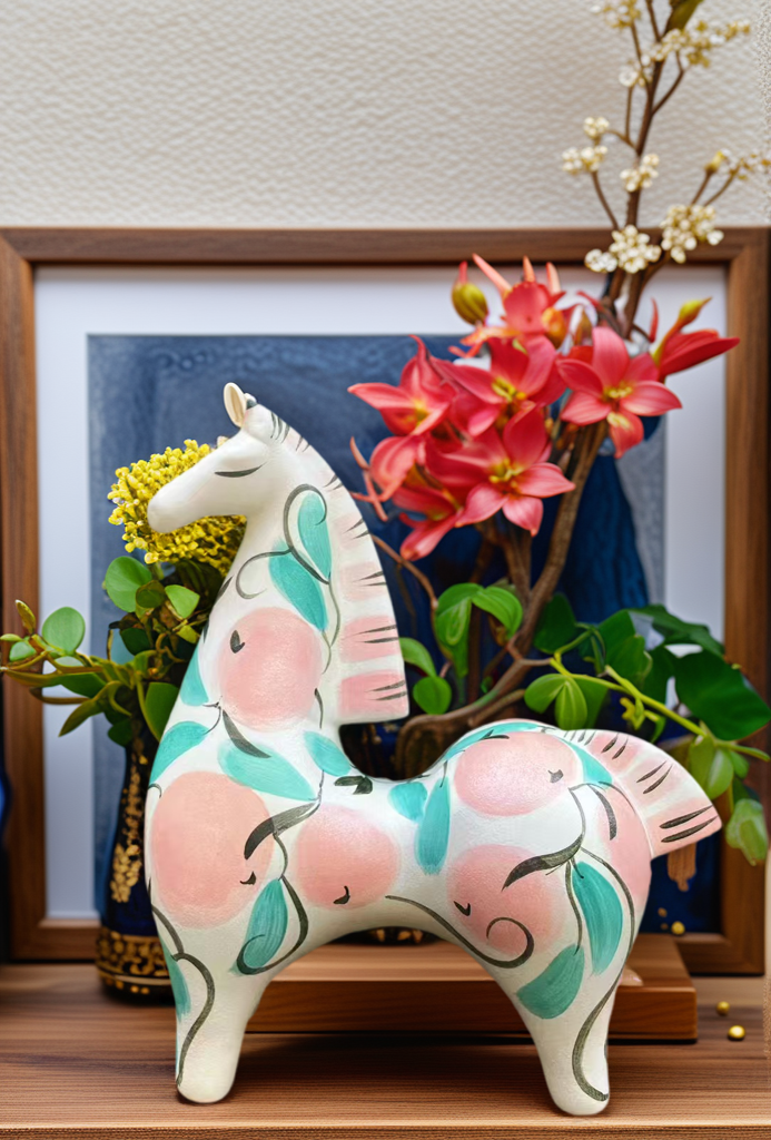 Dayuan Horse-blue pink